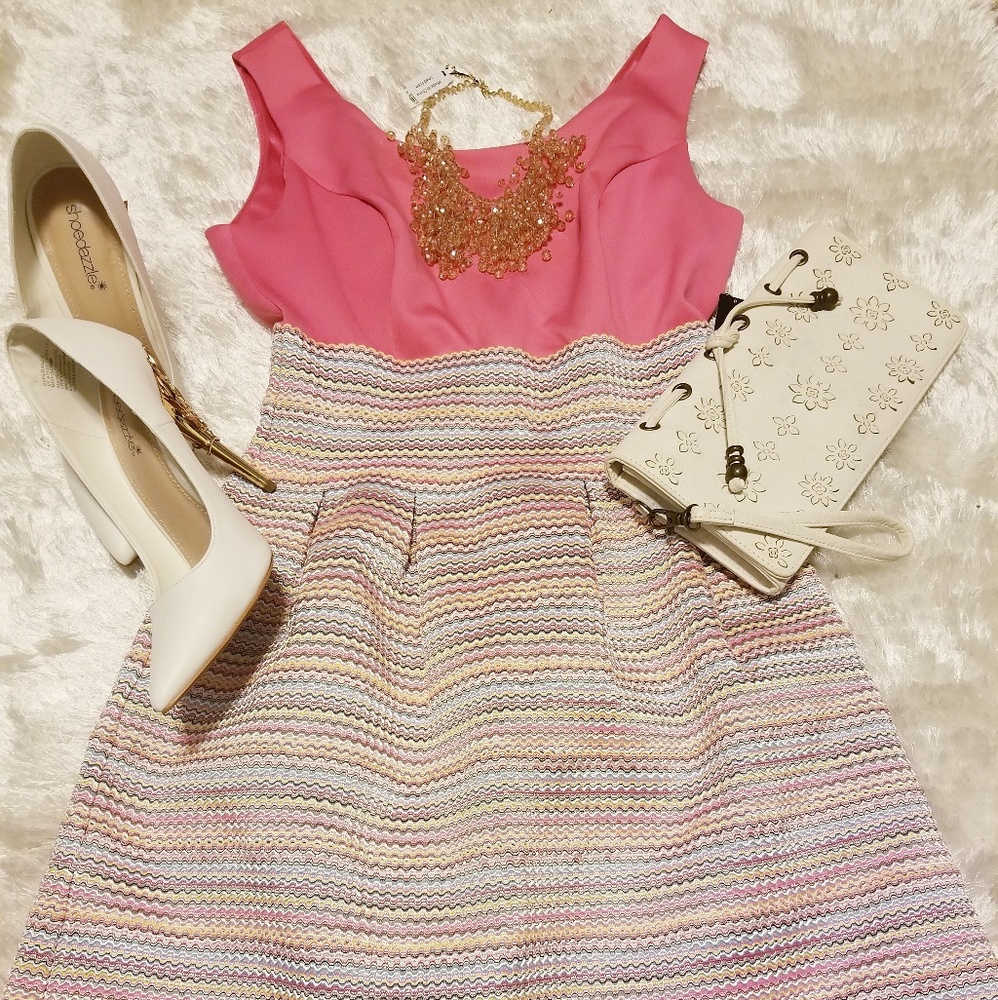 Gorgeous New York & Company pink summer dress.